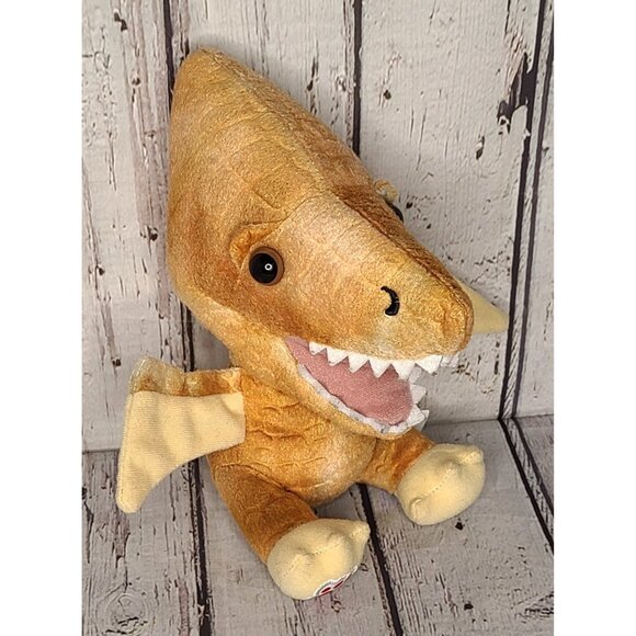 7" BABW Buddies Brown White Pterodactyl Plush Stuffed Animal Dinosaur Smallfrys - Picture 1 of 4